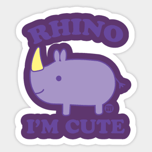 RHINO CUTE Sticker